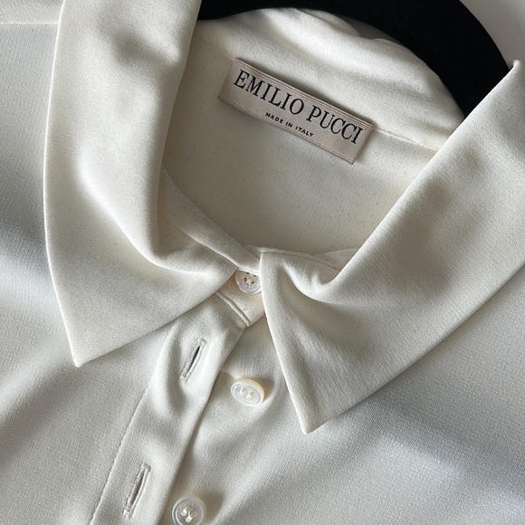 Emilio Pucci Jersey Button Down BNWT - Picture 2 of 4